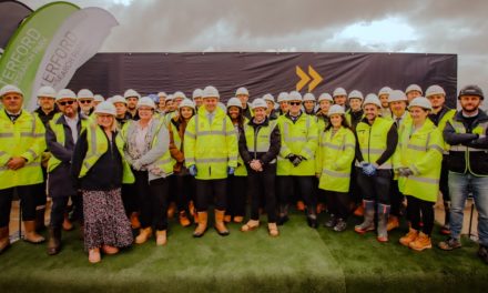 Topping out celebrated at new Sidney Sussex Building