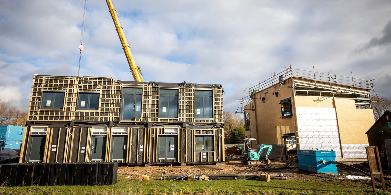 Borough’s first net zero carbon building lifted into place
