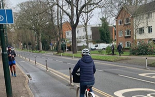 Cycle lane usage increases in Kew
