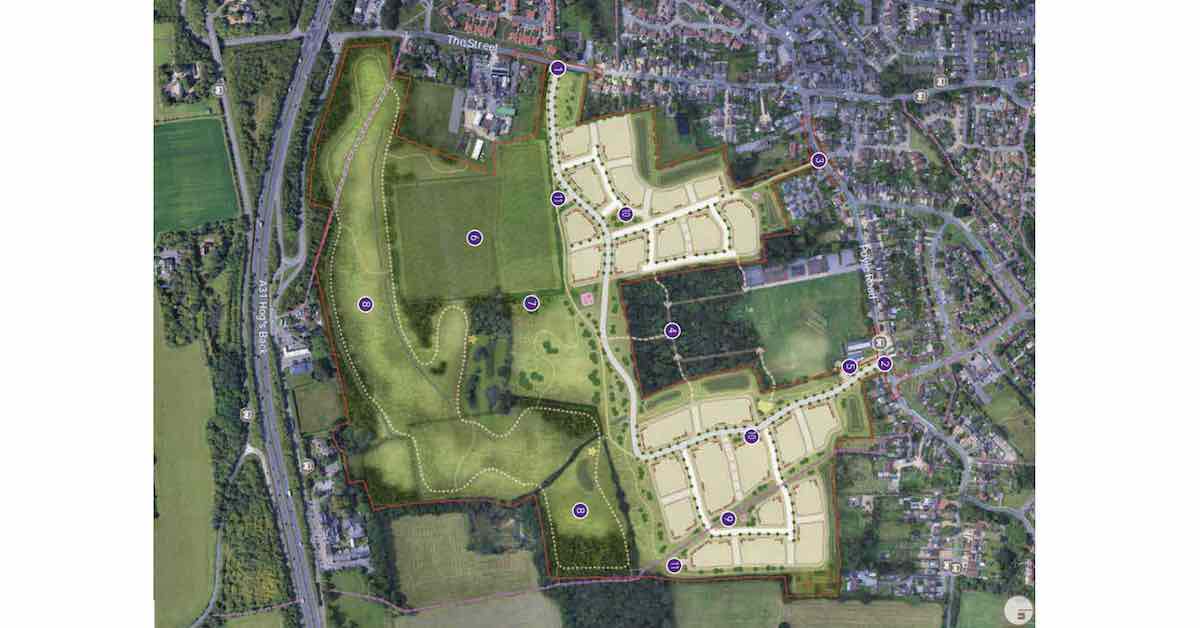 420 homes planned for Surrey village