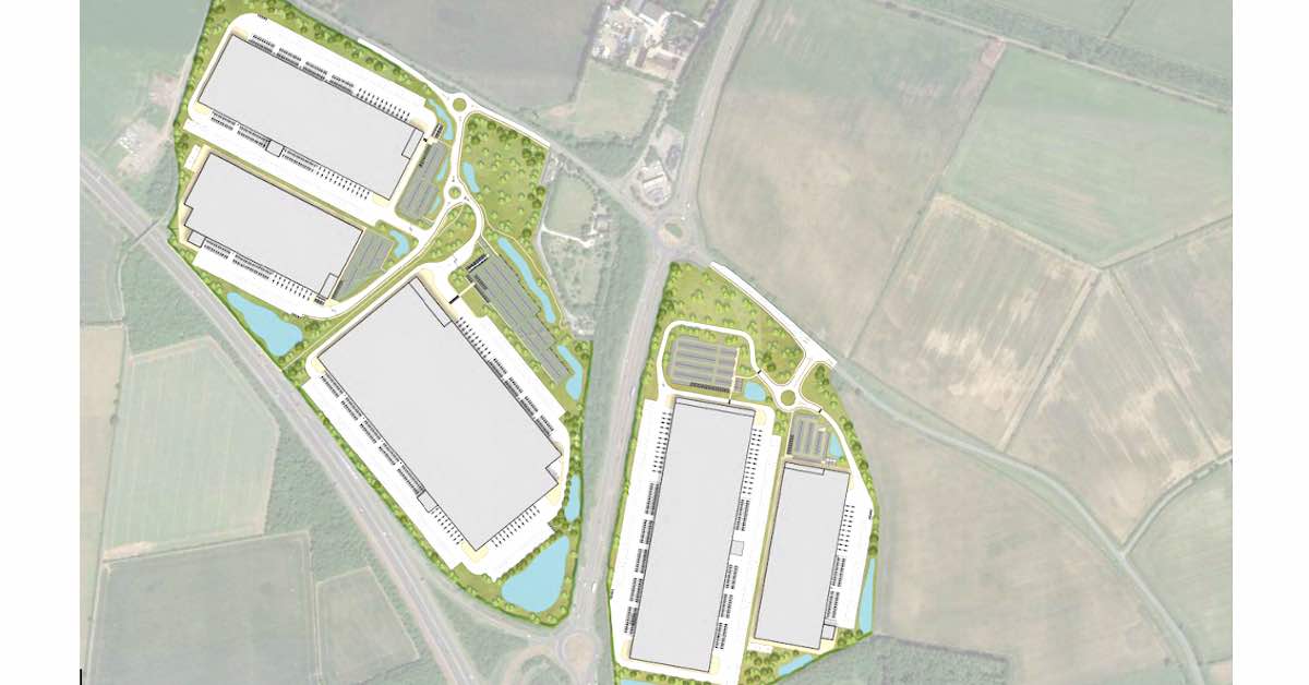 280,000 sq m approved and 300,000 sq m refused at Cherwell