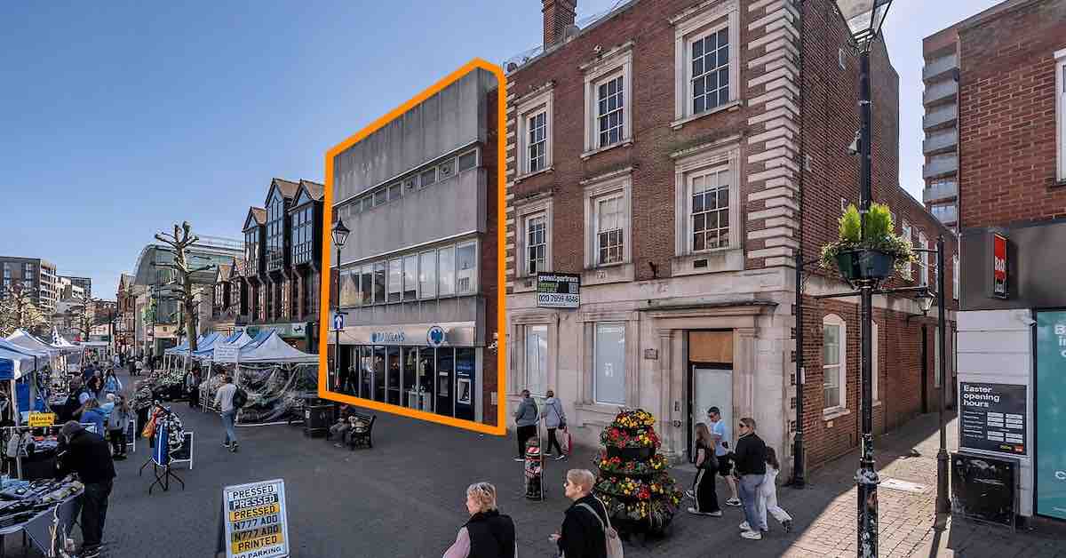 Staines town centre building goes up for auction