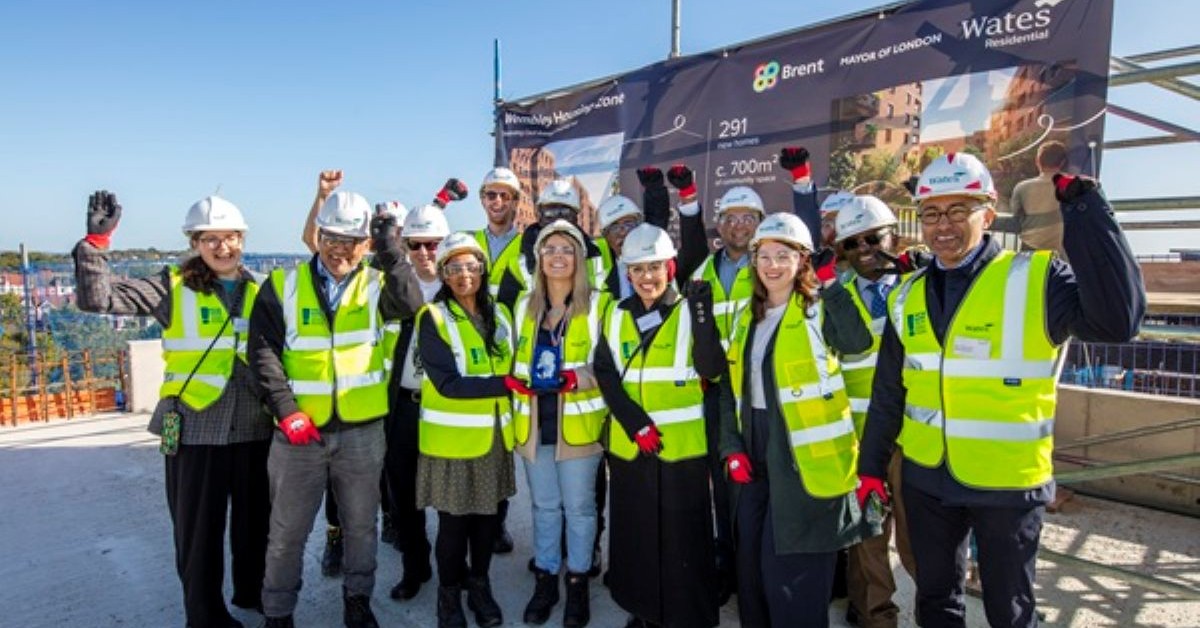 200 new homes in Wembley reach key milestone