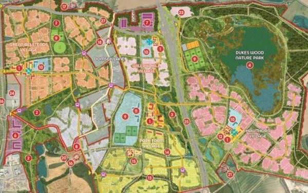 Masterplan submitted for 5,500-home Chelmsford Garden Community