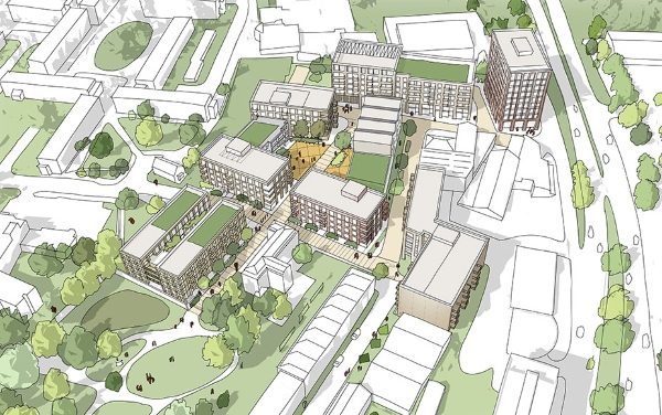 385 homes planned for key city centre site