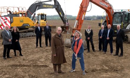 Ground-breaking ceremony marks start of construction at Gateway 14, Stowmarket