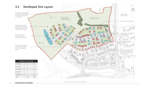 Up to 150 homes planned for Banbury site