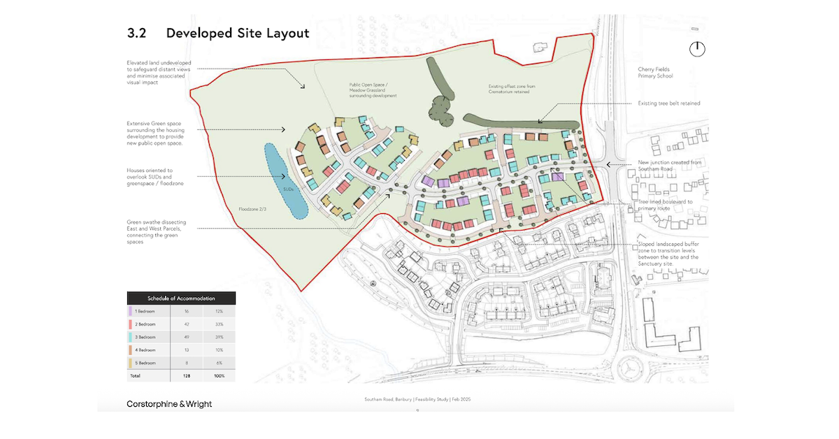 Up to 150 homes planned for Banbury site