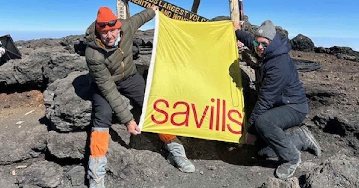 Savills Guildford duo trek up Mount Kilimanjaro to raise £5,000