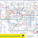 Elizabeth Line added to the Tube map sponsored by IKEA