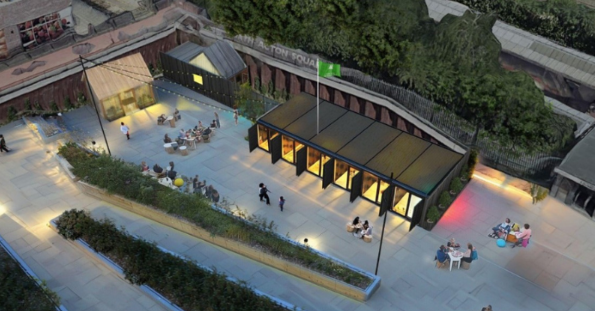 North Acton Square improvements underway