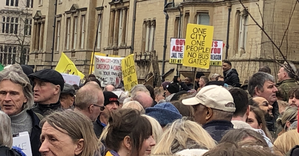Oxford rallies to protest traffic management proposals…or does it?