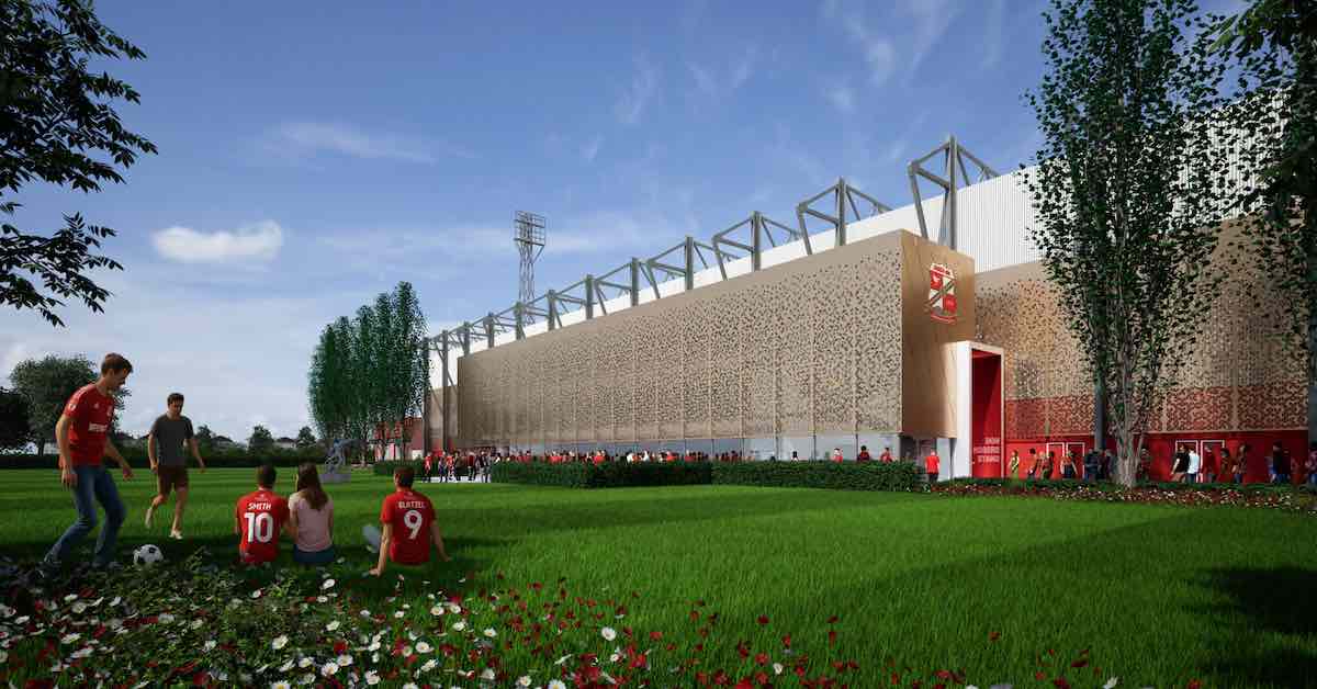 Architect unveils first images of Swindon Town redevelopment