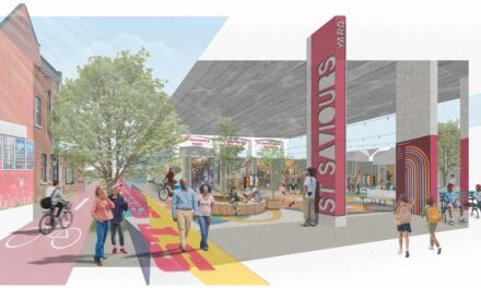 80-unit shipping container park for Norwich