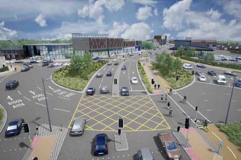 New glimpse of final plans to transform the Army and Navy junction in Chelmsford