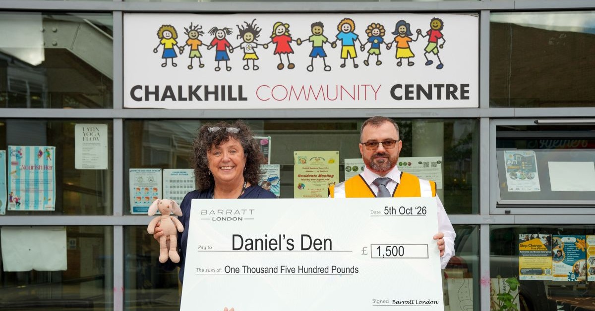 Barratt London helps Brent based charity