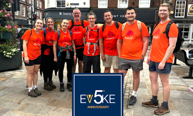 Evoke Transport marks five years with a 20-mile charity hike