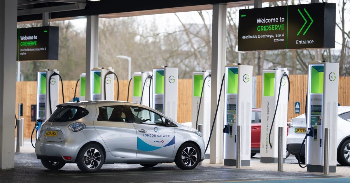 Gatwick has Europe’s first dedicated EV charging zone