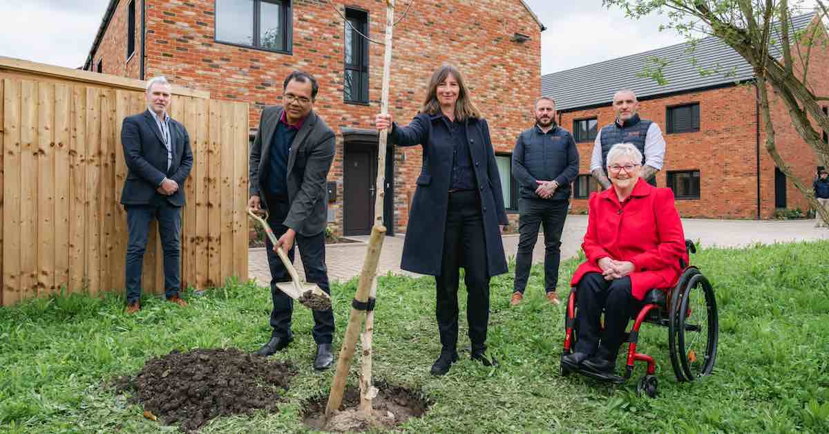 Sustainable council homes celebrated at launch