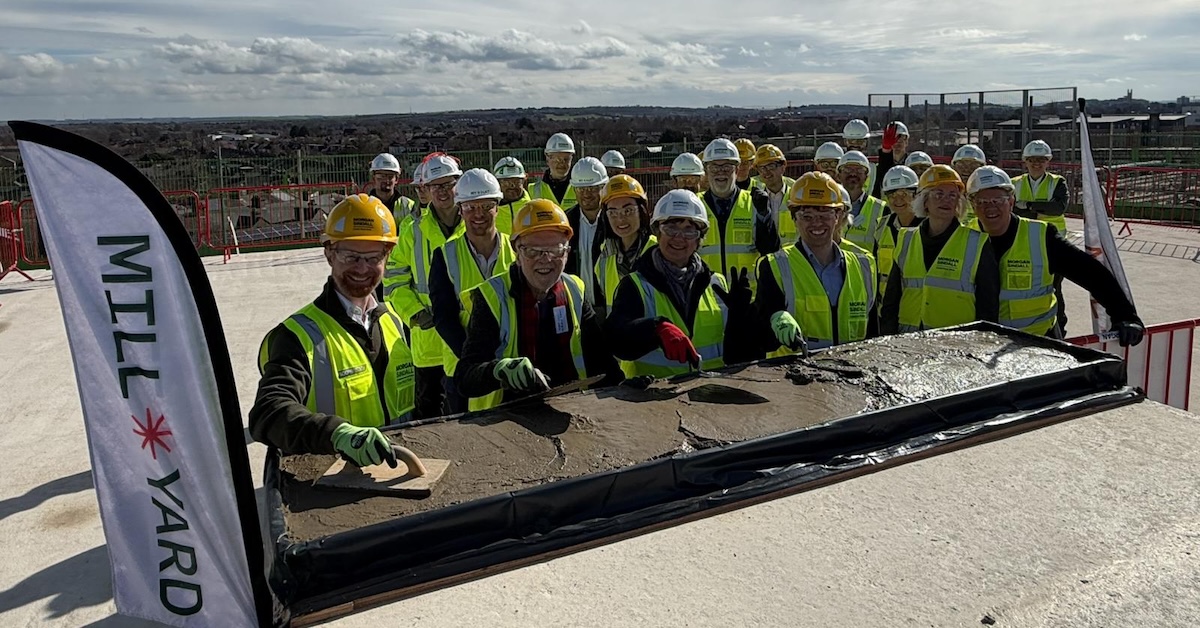 Highest point of construction completed at Mill Yard