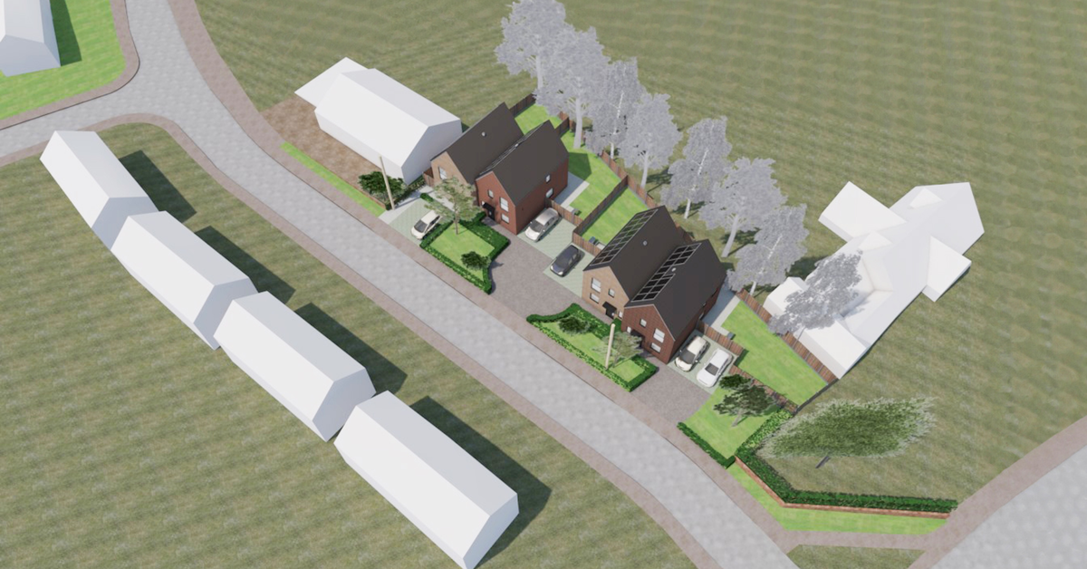 New family homes to replace disused garages in Woodbridge