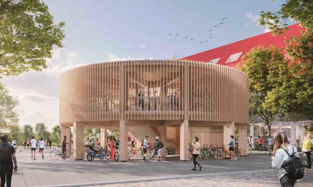 Timber bike pavilion approved for Oxford North