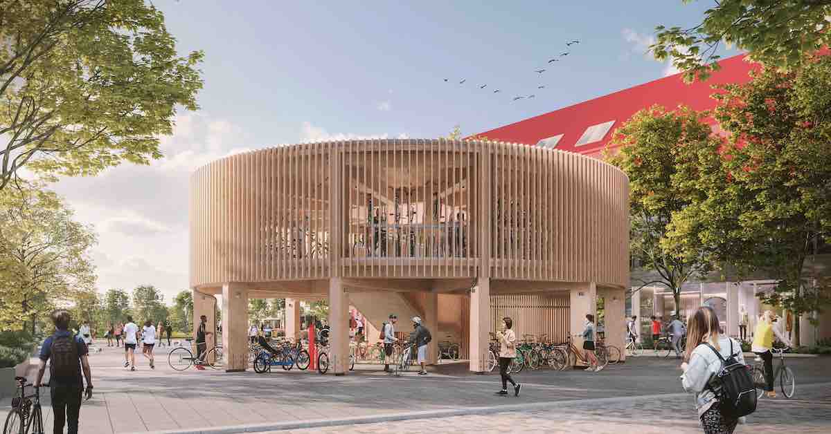 Timber bike pavilion approved for Oxford North