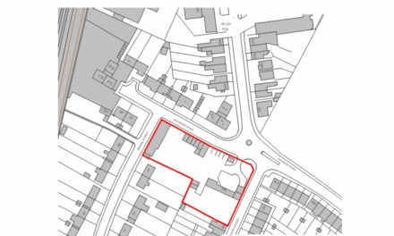 New site hoarding unveiled for 24-home Cheltenham scheme