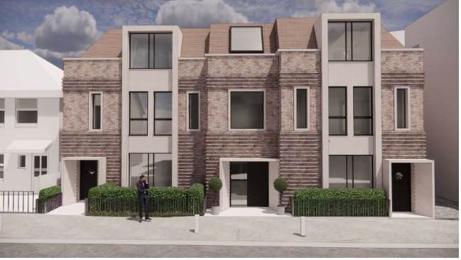 New homes with no cars replace car park at Swaffield Rd