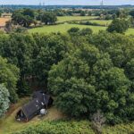 Two-hectare Suffolk plot with timber cabin on the market