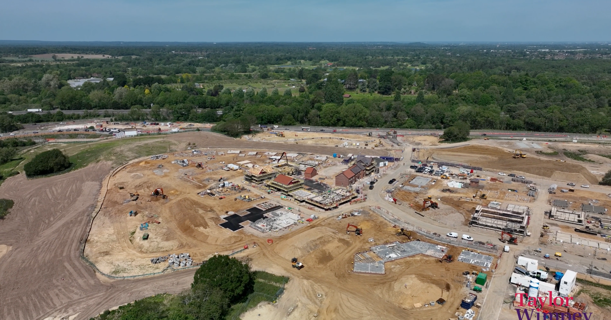 Drone footage of Wisley Acres released